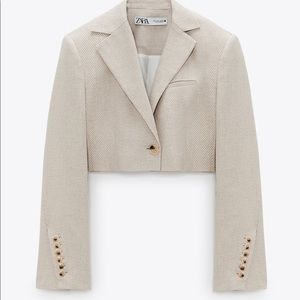 Zara Limited Edition Cropped Blazer